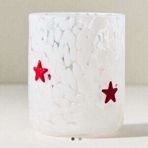 Anthropologie The Confetti Icon Juice Glass | Red Star | NIB